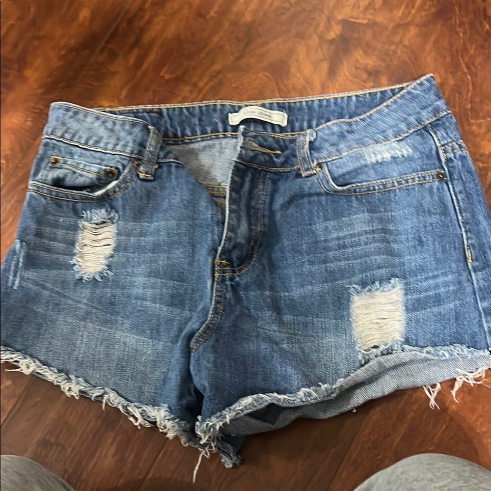 Denim Distressed Women Shorts